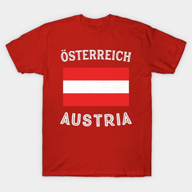 Austria Flag T-Shirt by phenomad